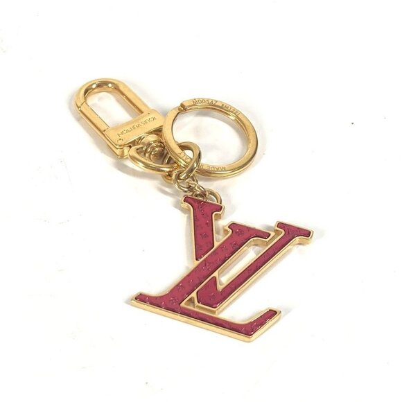 LOUIS VUITTON M00547 LV logo Porte Cles LV Nanogram Bag Charm Key Holder - Picture 1 of 9